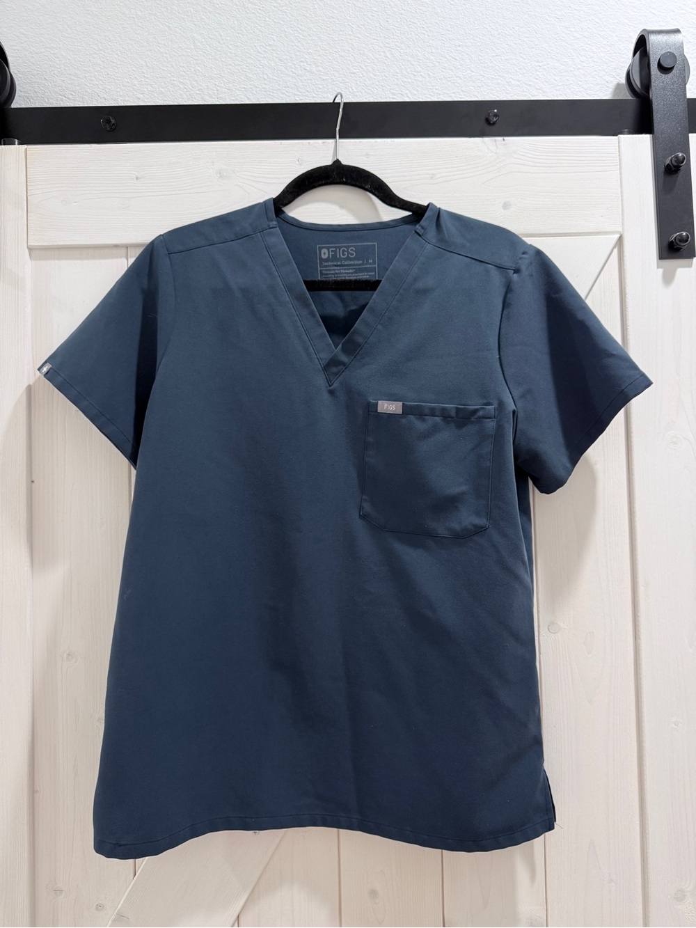 FIGS Women's Navy V-Neck Scrub Top